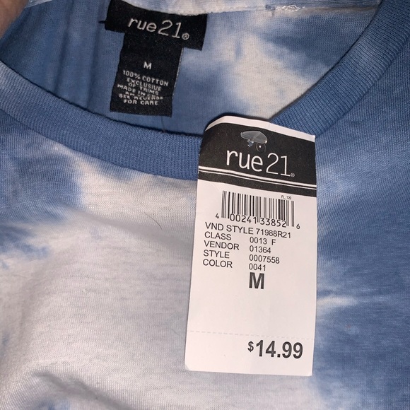 Blue tie dye top - Picture 3 of 4